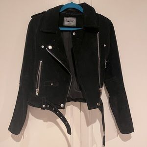 BLANKNYC Suede Moto Jacket